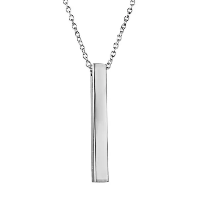 Personalized Stainless Steel DIY Custom Name Pendant Necklace Women Men Gift