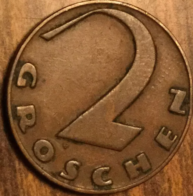 1928 Austria 2 Groschen Coin