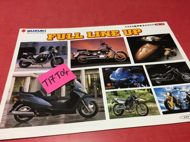 Suzuki 1999 gamme moto scooter brochure catalogue prospectus