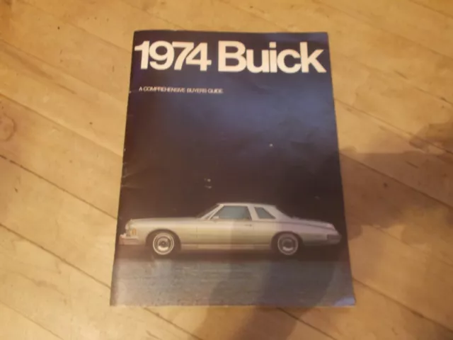 VTG 1974 Buick A Comprehensive Buyers Guide 62 Pages Brochure Book