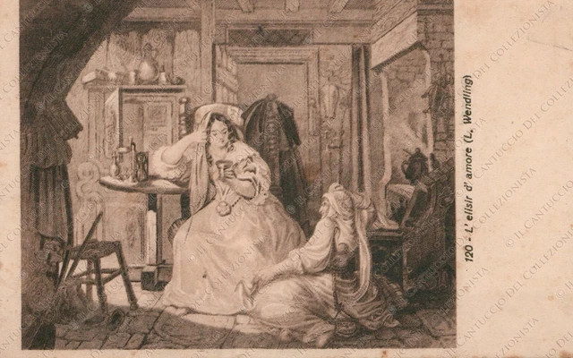L’elisir d’amore Artista L. Wendling Cartolina