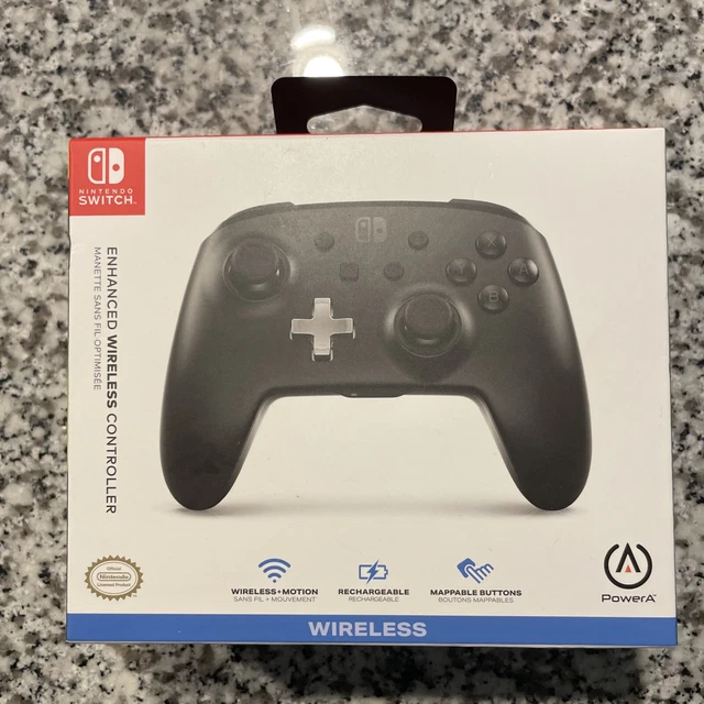 POWERA ENHANCED WIRELESS Controller Nintendo Switch Black New 32.00