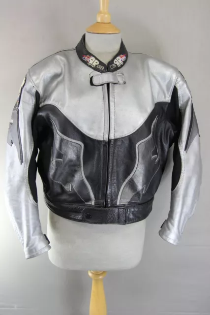 Handmade In Britain Carrera Leathers Biker Jacket + Removable Ce Armour Size 18