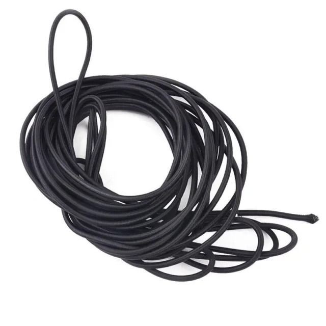 Schwerlast 10m schwarz Bungee Kordel 4mm elastisches Seilkordel für verschieden