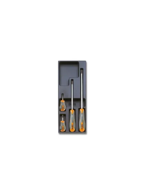 Beta Tools T173 4pc Phillips Tournevis Set En Plateau pour Rouleau Taxis