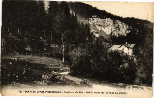 CPA Franche Comté .. - Environs de Biaufond - Dans les Gorges du DOUBS (182981)