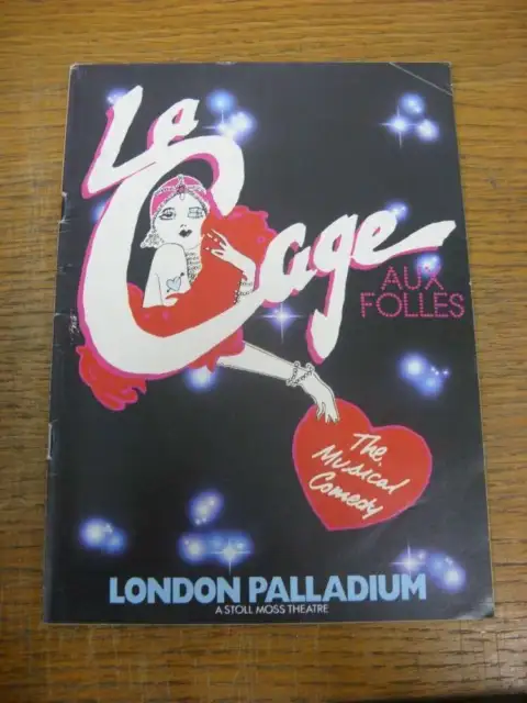 Aug-1986 Theatre Programme: La Cage Aux Folles, The Musical Comedy [At London Pa