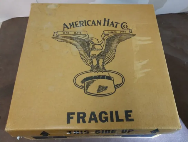 Genuine Authentic Original Vintage American Hat Co. Company Cowboy Hat BOX ONLY