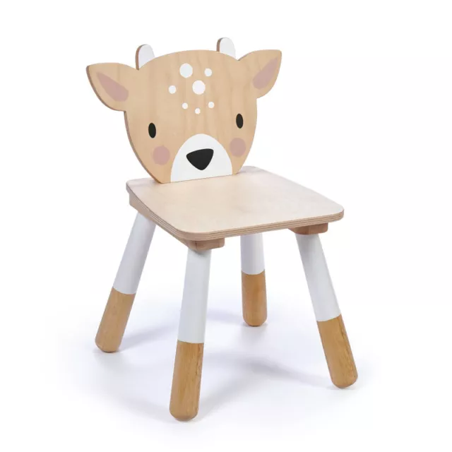 NEW Tender Leaf Forest Deer Wooden Childrens Kids Chair Wood Tenderleaf 3-6yrs