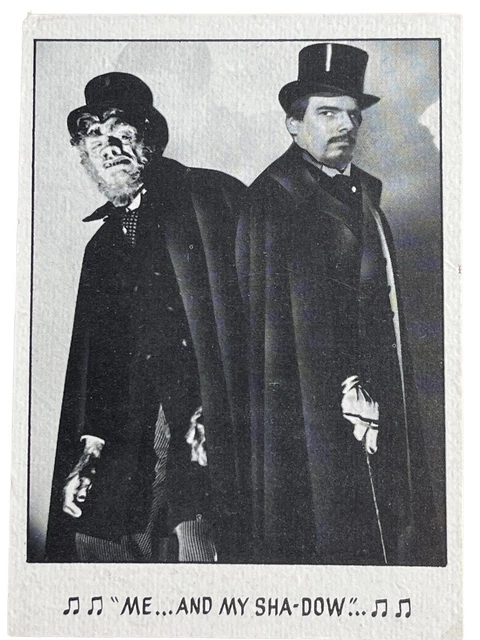 1973 Monster Creature Feature You’ll Die Laughing #95 Dr Jekyll Hyde Trade Card