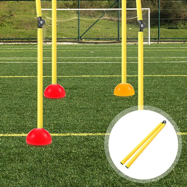 2x Soccer Soccer Coaching Equipment Soccer Pole for Training