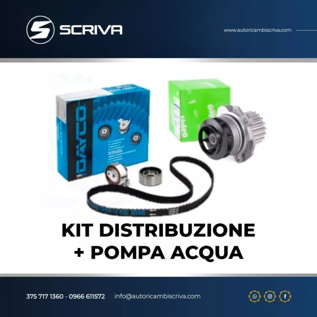 Kit Distribuzione Dayco + Pompa Acqua Alfa Romeo 147 156 1.9 Jtd 105 110 115 Cv