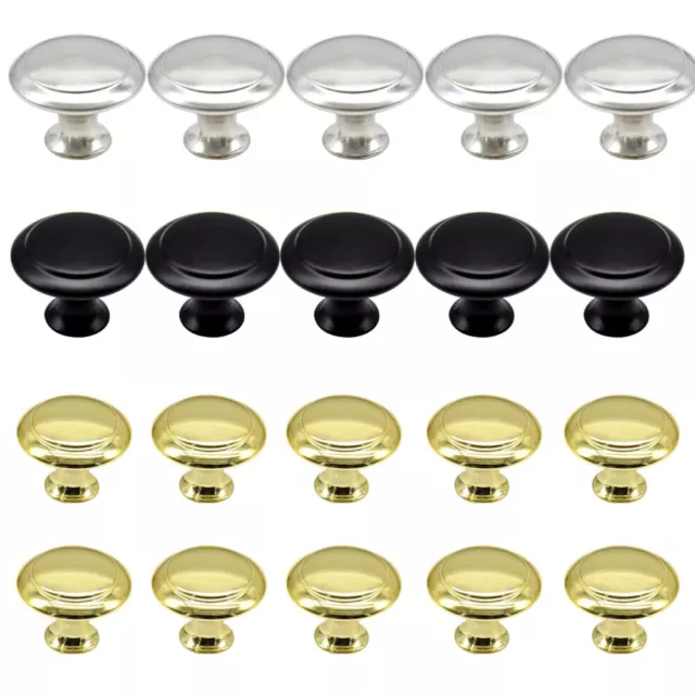 1-60PCS Stainless Steel Door Knobs Cabinet Handles For Cupboard Drawer Kitchen