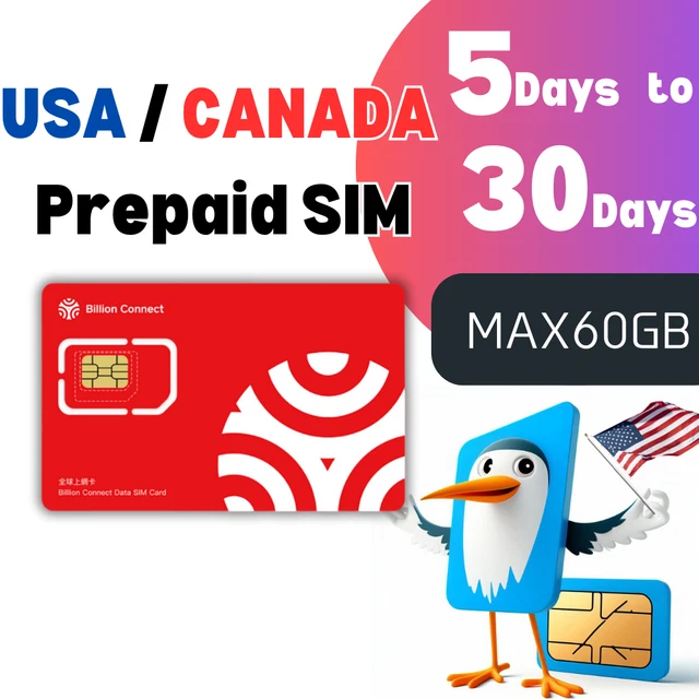 [vendita aperta] SIM card USA e Canada sim prepagata sim di viaggio Dati...