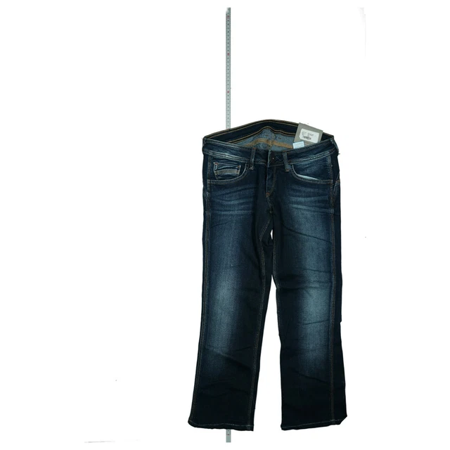 Bermuda Pepe Jeans Femme Venus Bleu Taille 25 - Style Corsaire Long, Neuf Avec étiquettes