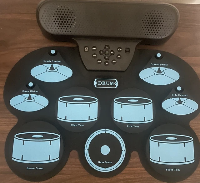 ELECTRONIC DRUM SET Kids Drum kit Adult Beginner Practice Set Roll Up 9