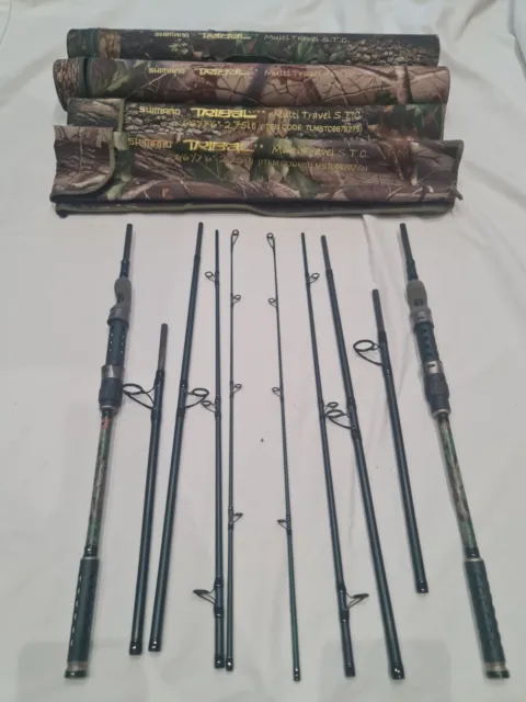 SHIMANO TRIBAL REAL TREE STC fishing ROD COMPLETE WITH CASE X 2 ***VERY  RARE** £765.00 - PicClick UK