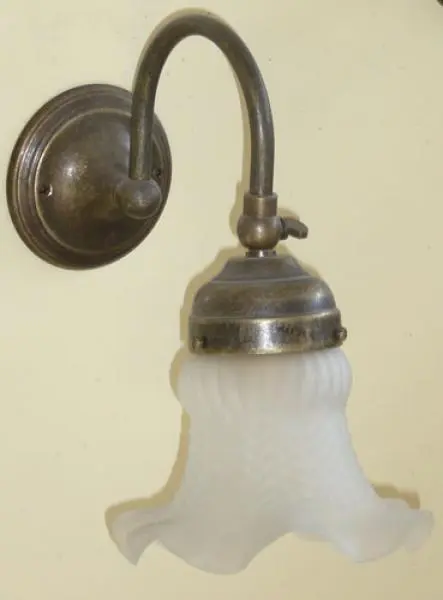 Lanterna Plafoniera Lampada Applique Da Parete Olandese Cm.14X24Xh25 Ottone Br.