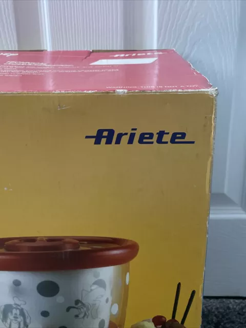 Disney Ariete Eismaschine Maschine Mickey Mouse Retro rot verpackt 35 Watt 3