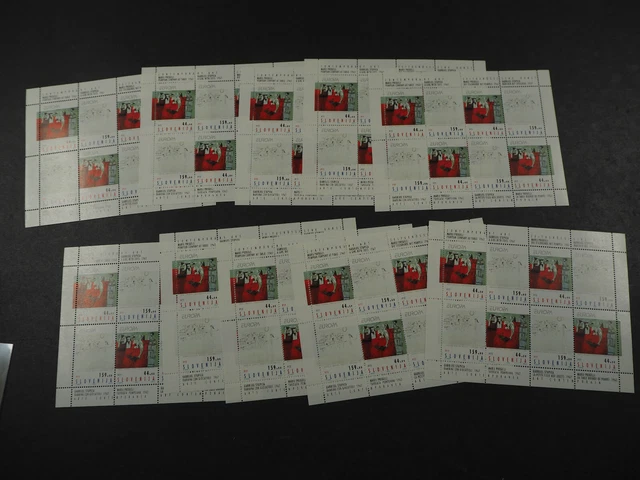 Slowenien 1993, KB "Zeitgenössische Kunst" **/MNH, MiNr. 48/49 KB (10), ME 250,-