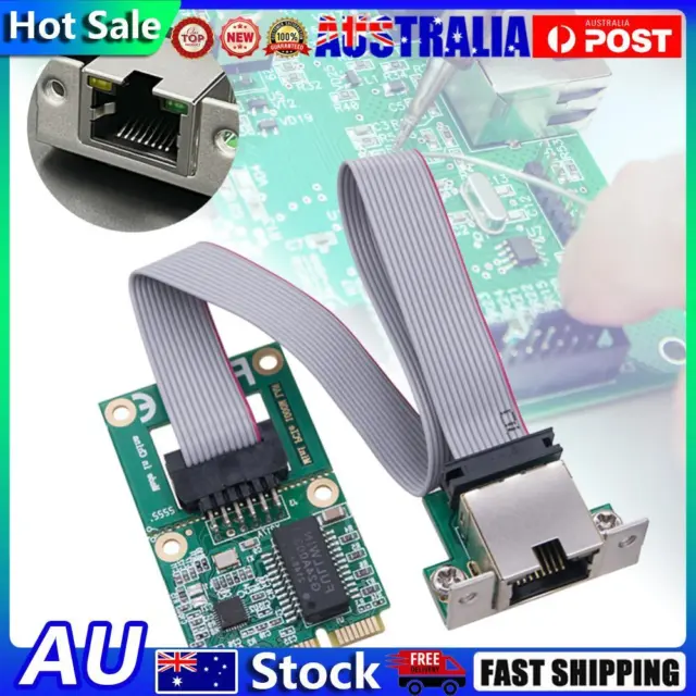 Mini PCI Express Gigabit Ethernet Card RTL8111H LAN NIC Card RJ45 Port for PC