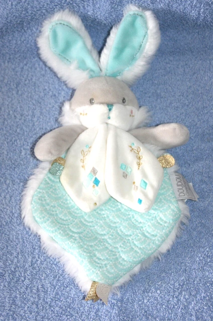 Doudou Et Compagnie Doudou Lapin De Sucre Amande Dc3490 Plat Blanc Etat Neuf