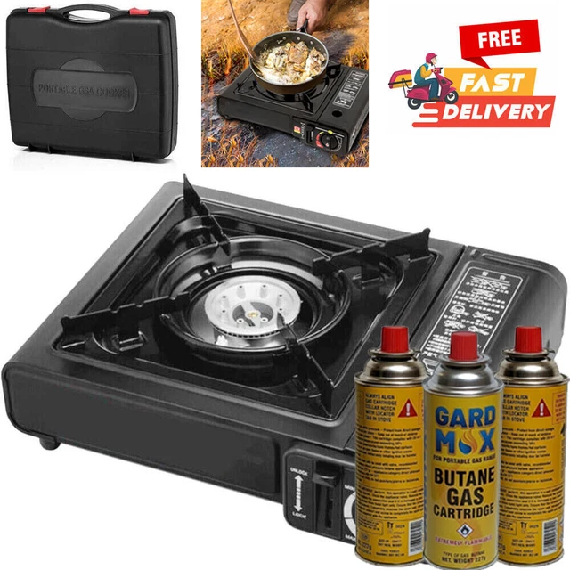 BUTANE GAS CANISTER Camping Outdoor Cooker Portable Stove Burner BBQ