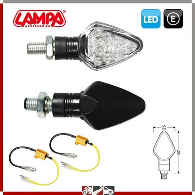 Askoll INDICATORI DIREZIONE FRECCE LED PER ASKOLL FRECCIA NERO MOTO SCOOTER OMOLOGATE 