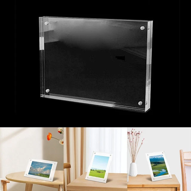 DISPLAY FRAMES PHOTO Portrait A4 Size Acrylic Crafts DIY Decorate