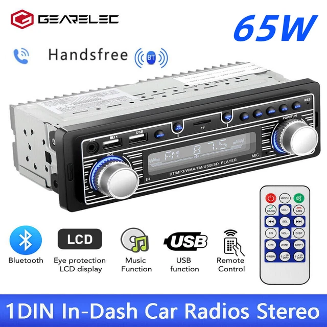 BLUETOOTH VINTAGE CAR Stereo FM Radio MP3 Player USB AUX Classic Audio