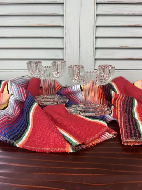 80" x 14" Mexican Table Runner And 2 Cactus Candleholders Cinco de Mayo Party