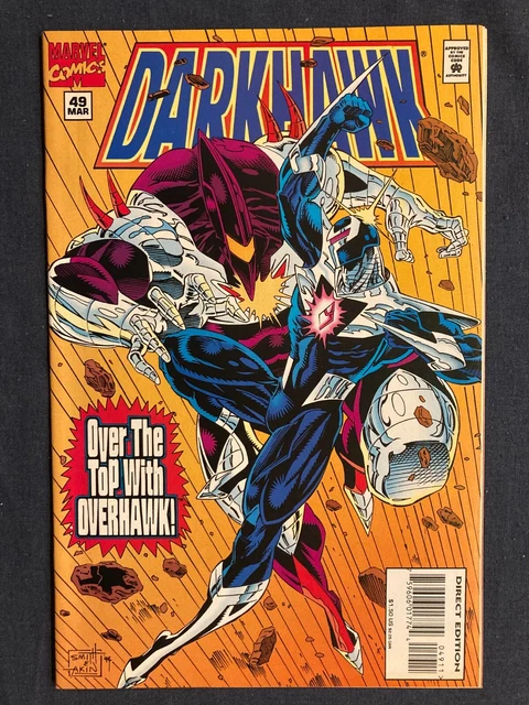 Darkhawk #49 and #50 NM- RARE low print run FINAL issues (1994) Marvel MCU 2