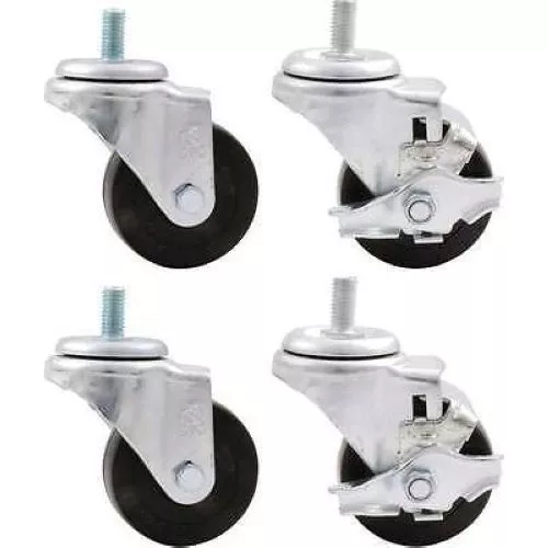 Allstar Performance 10165 Heavy Duty Engine Cradle 3 in Locking Casters 4 pc