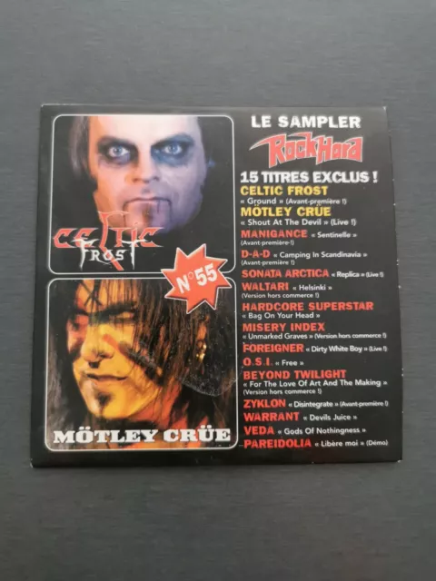 CD Sampler Rock Hard Magazine France Num 55,2006,Celtic Frost, Motley Crüe, DAD