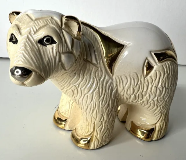 RINCONADA Artesania POLAR BEAR #755 Silver Anniversary Platinum & 18K Gold Craze