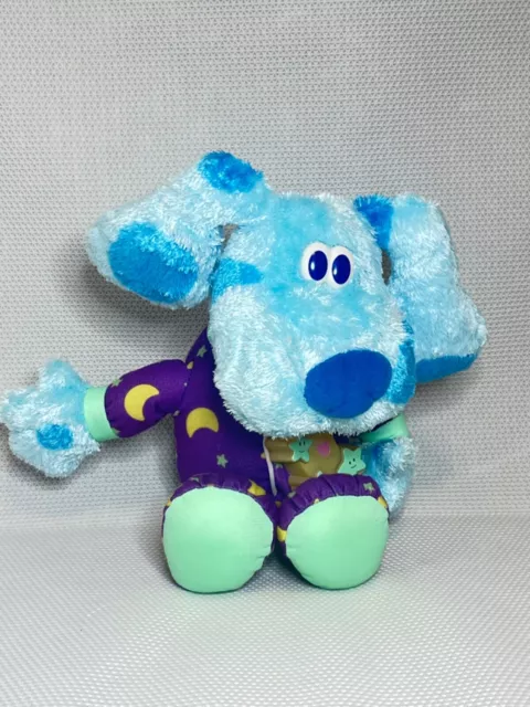 2004 Fisher Price Blues Clues BEDTIME BLUE 13” Talking Singing Glowing Plush Dog