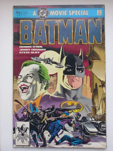 BATMAN: THE OFFICIAL COMIC ADAPTATION (O'Neil/Ordway) DC Comics 1989 VFN