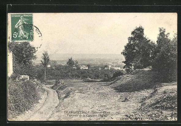 CPA Franconville, Vue prise de la Carriere Feramp
