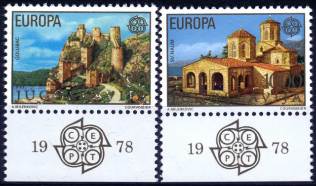 1978 Yugoslavia (Ex): Europa Bordo Foglio (8) Serie Completa