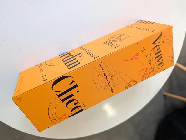 Boîte Métal Vintage Veuve Clicquot Orange - Années 90 - Déco Ou Rangement