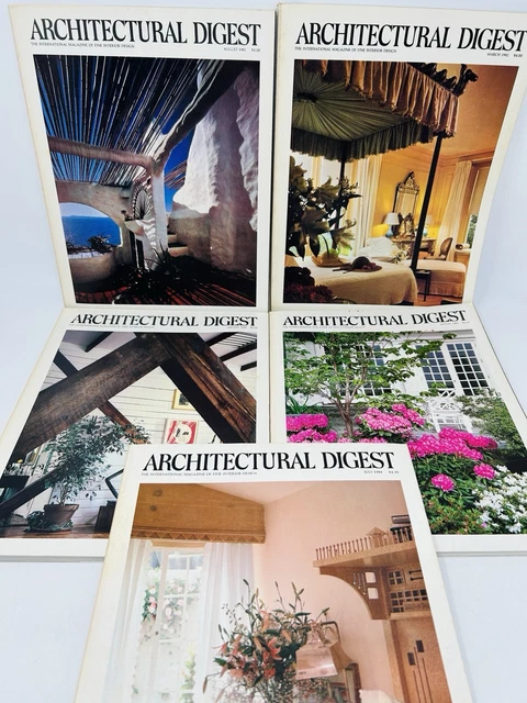 VINTAGE 1980S ARCHITECTURAL Digest Magazines Interior Design Ads Lot of ...