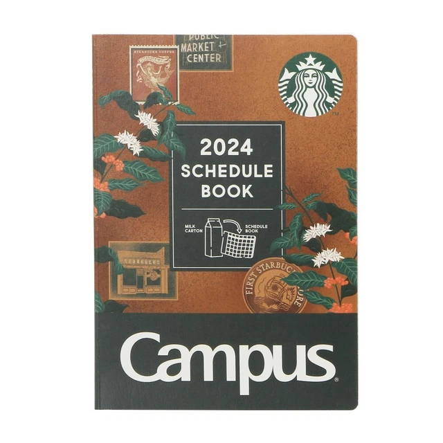 2024 STARBUCKS JAPAN Limited Campus Schedule Book Pike Place £35.62