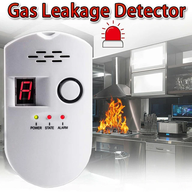 Rilevatore GPL rilevatore di gas monossido di carbonio LCD rilevatore di allarme gas naturale gas di carbone rilevatore di perdite DE