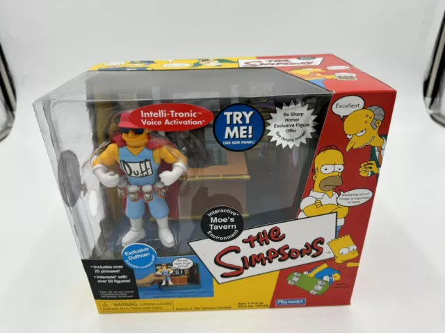 The Simpsons Moe’s Tavern Interactive Environment Duffman 2002 Brand NEW NIB