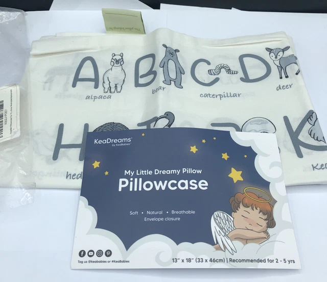 "Funda de almohada Keadreams Keabies My Little Dreamy - algodón orgánico 13""x18"""
