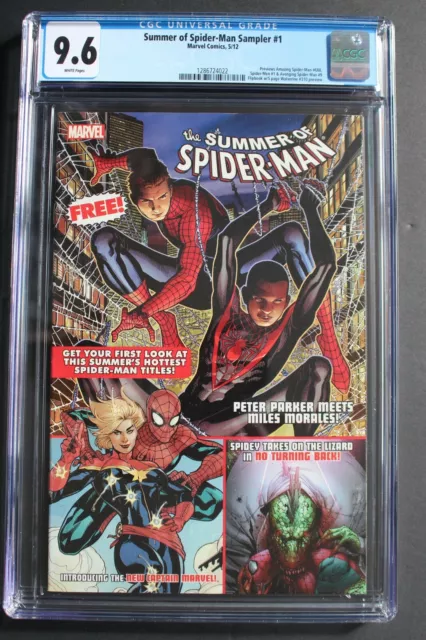 SUMMER OF SPIDER-MAN #1 1st CAROL DANVERS CAPTAIN MARVEL 2012 Avenging 9 CGC 9.6