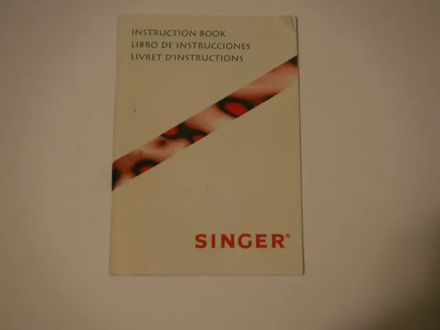 Manual de instrucciones máquina de coser Singer 1997 modelo 1997 parte desconocida # 357613-001
