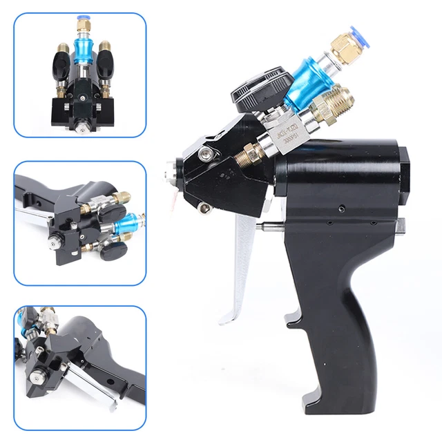P2 PU Foam Spray Gun Polyurethane P2 Air Purge Spray Gun Self-cleaning Black