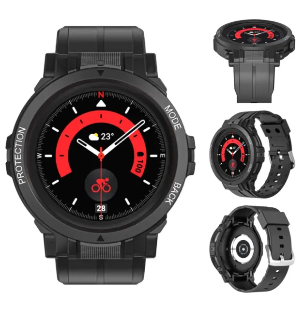 Watch Case Strap Wrist Band For Samsung Galaxy Watch 5 PRO 45MM Sport