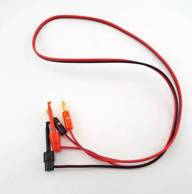 1M Multimeter Tool 4mm Banana Plug Connector to Test Hook Clip Probe Lead Cable 3